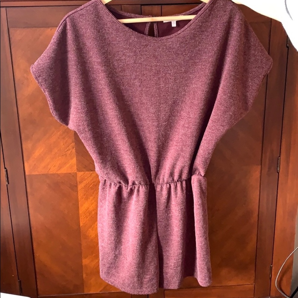 Charlotte Russe Burgundy Romper